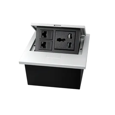 Compact Cable Cubby with Power Socket, USB-A and USB-C product image
