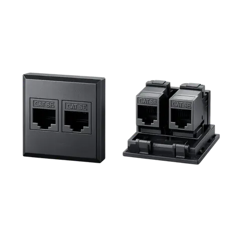 Dual RJ45 Keystone Housing product image
