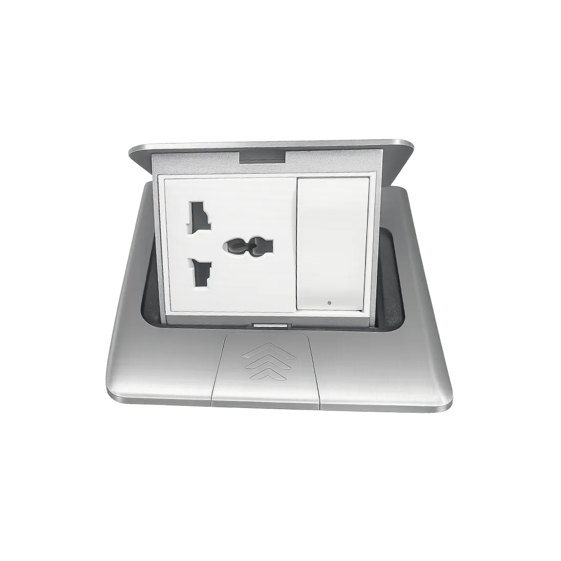 Compact Cable Cubby with Power Socket and Dual RJ45, 1 SOCKET / 2 RJ 45; CCS 005 product image