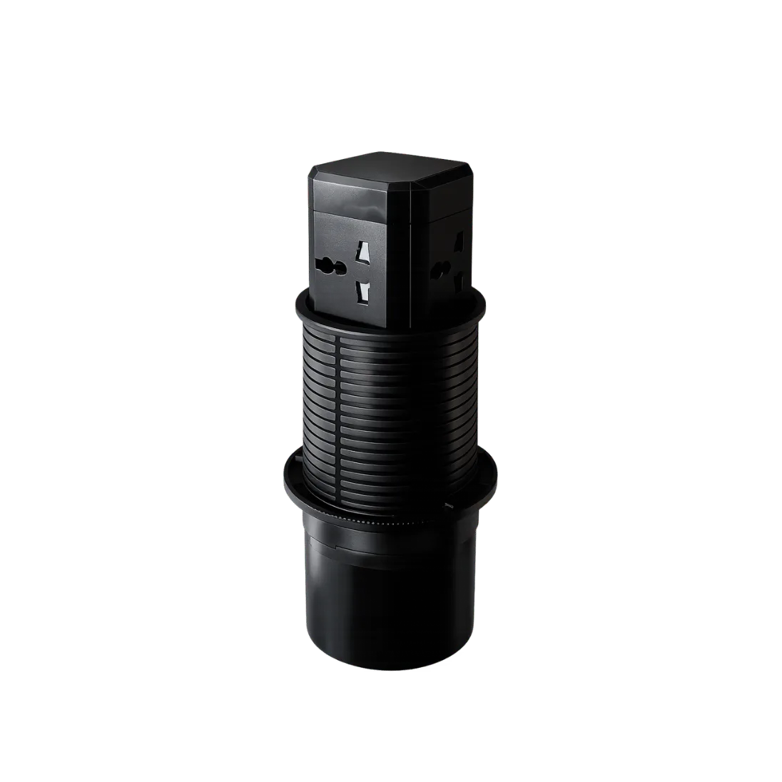 Push-Open Pop-Up Power Box with 4 Power Sockets, Dual USB-A and USB-C, 4 POWER SOCKETS / 2 USB-A / 1 USB-C; Black; PCC 02 product image