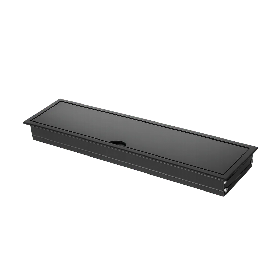 Blank Cable Cubby Frame — 80 × 345 mm, 80 × 345 mm, Blank Metal Frame, Blk/Sil — FPS 011 product image
