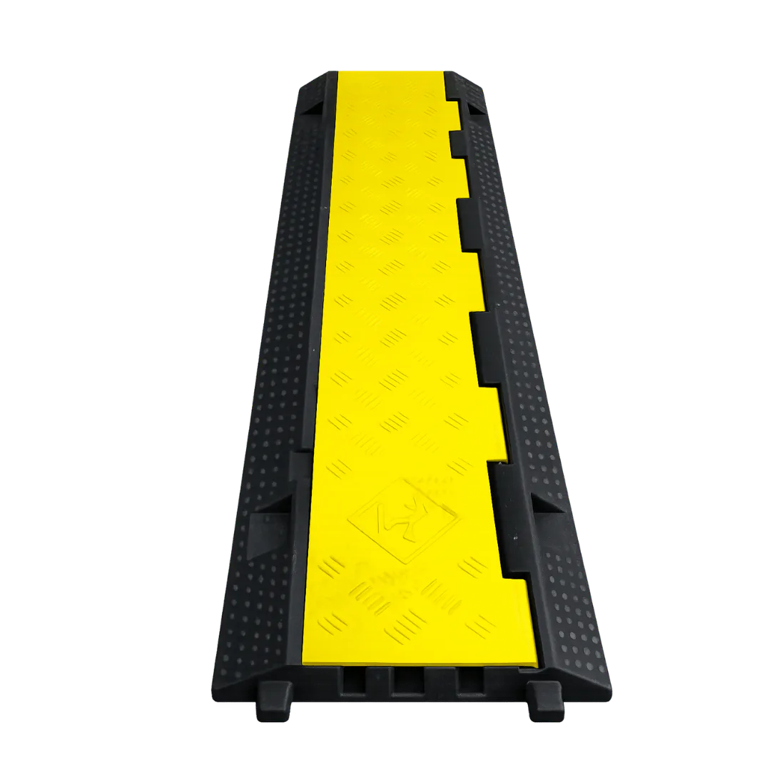 1000 mm 3-Channel Heavy-Duty Floor Cable Protector, 1000 MM 3-CHANNEL FLOOR CABLE PROTECTOR; Black; 1000 MM; PC 06 product image
