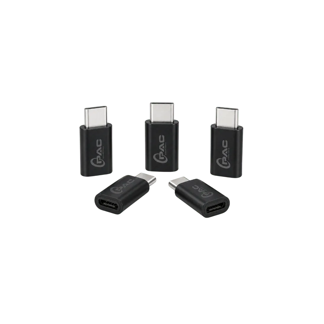 Multi-Connector OTG Adapter Set, USB-C; USB-A; MICRO-USB; LIGHTNING; HDMI-STYLE CONNECTOR SET; Black; ADP 008 product image