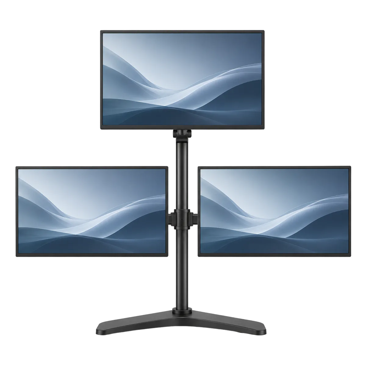 Triple Monitor Freestanding Stand (2+1 Arm) product image
