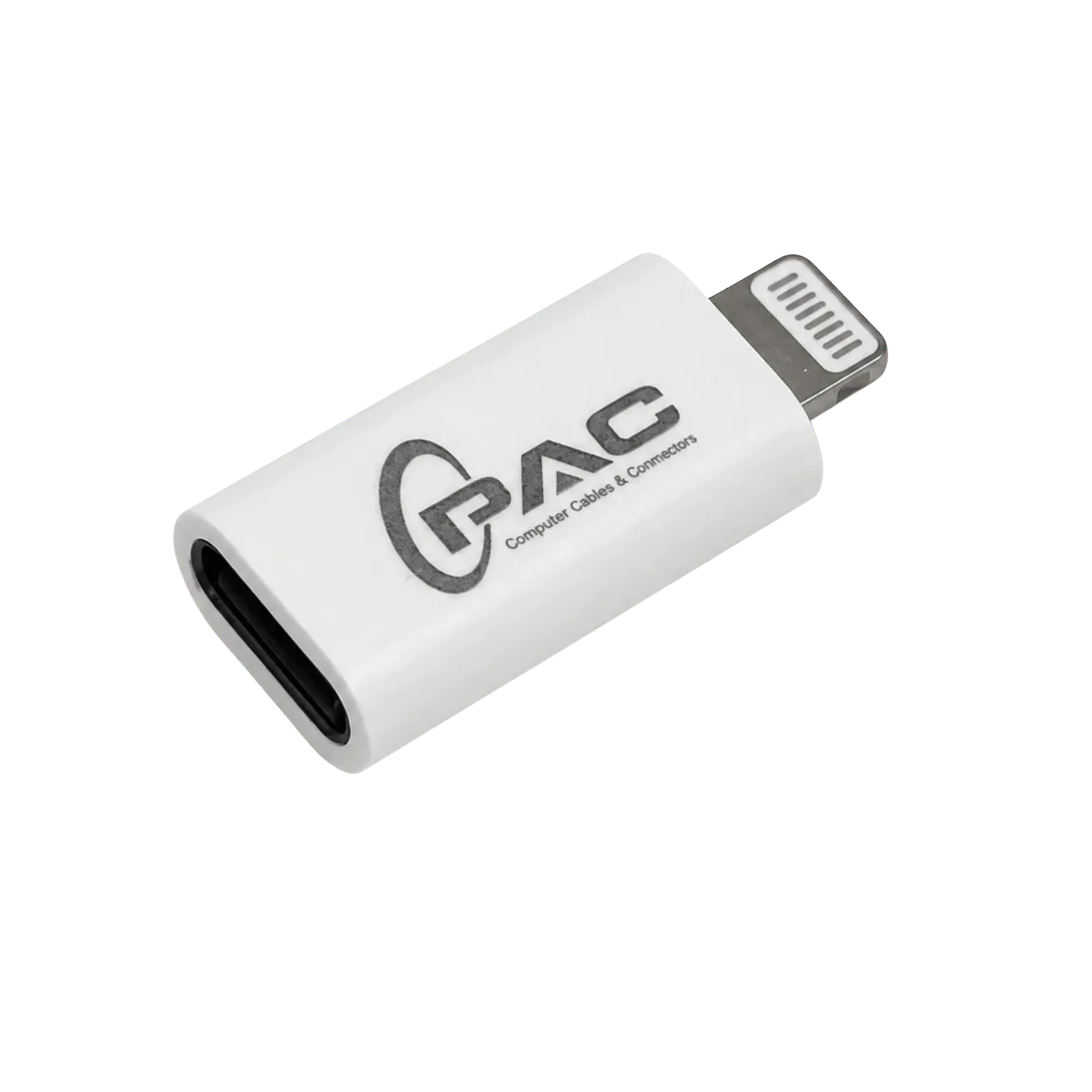 USB-C Female to Lightning Male Adapter, White, USB-C Female to Lightning Male — ADP 004 product image
